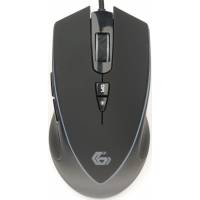 Мышь Gembird MG-800 (USB, optical, 3200dpi, RGB подсветка, игровая, 1.8m, black)