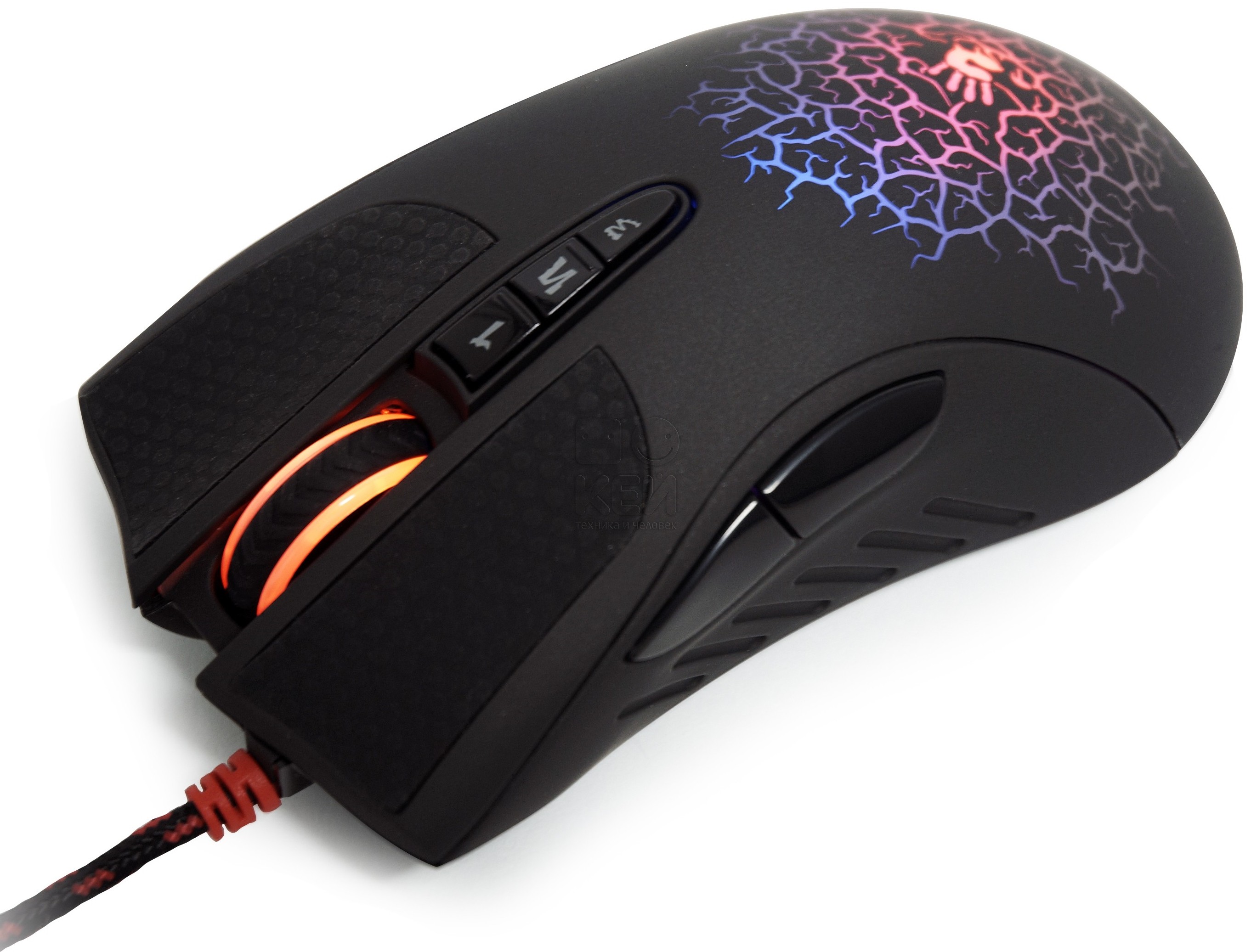 Мышь A4Tech Bloody A9071 (USB, optical, 4000dpi, игровая, коврик, black)