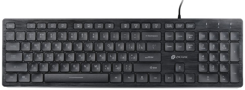 Клавиатура Oklick 550ML (USB, радужная подсветка, black)