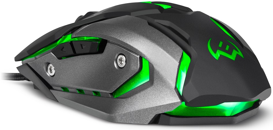 Мышь Sven RX-G740 (USB, optical, 2400dpi, бесшумный клик, игровая, динамическая подсветка, soft-touch, 1.8m, black)
