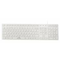 Клавиатура Oklick 556S (USB, защитная плёнка, white)