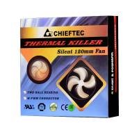 Вентилятор Chieftec AF-1225PWM (120x120x25mm, Two Ball, 1650rpm, 29-32dBa, 4+4pin, PWM, black) RTL