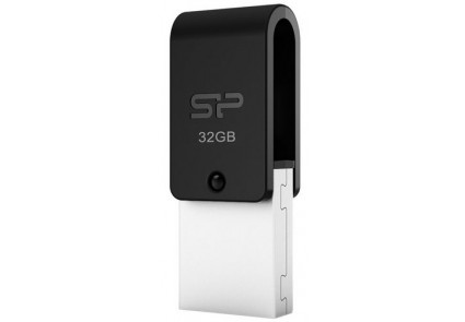 Флеш накопитель USB 2.0 32Gb Silicon Power Mobile X21 OTG (USB/MicroUSB, black)