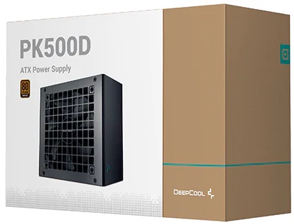 Блок питания DEEPCOOL 500W (PK500D, 80+ Bronze, 120mm, 20+4+8+4+4, 2xPCI-E 6+2pin, 6*SATA, 3*HDD) RTL