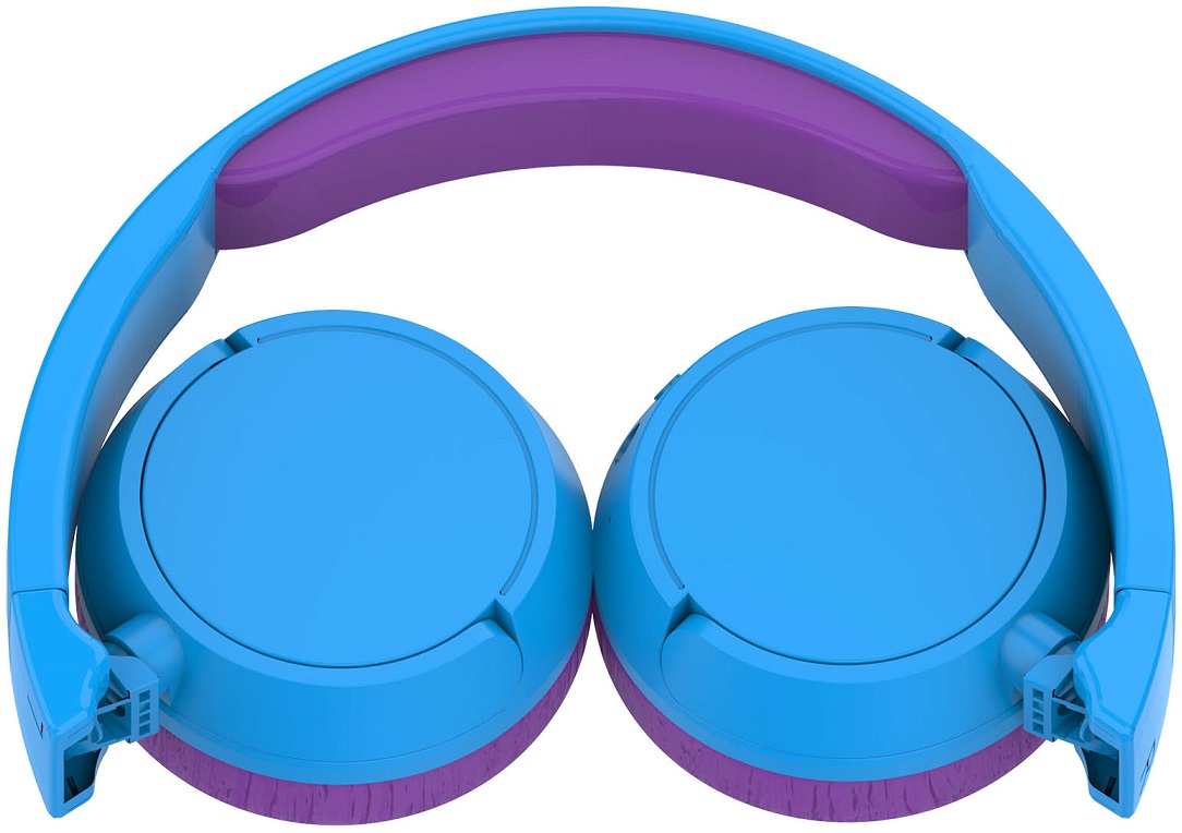 Гарнитура Hiper LUCKY ZTX6 (накладная открытая, беспроводная, Bluetooth 5.0, с микрофоном, до 20 часов работы от батареи, детский размер, безопасный уровень звука, blue-purple)