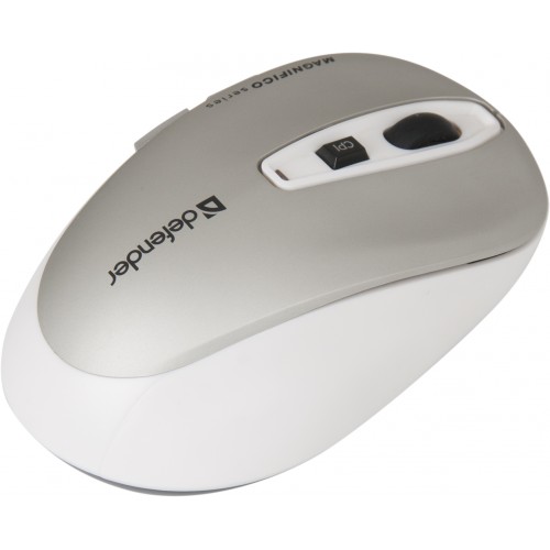 Мышь беспроводная Defender Magnifico MB-535 Nano (IR-laser, 2000dpi, AA, grey-white)