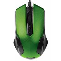 Мышь QUMO Office M14 (USB, optical, 1000dpi, 1.5m, black-green)