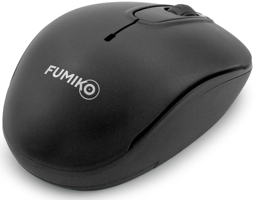 Мышь беспроводная FUMIKO ELEMENT FMA-04-K (optical, 1000dpi, AA (нет в комплекте), black)