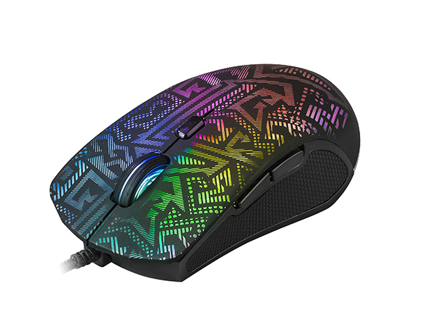Мышь QUMO Symbol M52 (USB, optical, 3200dpi, игровая, RGB подстветка, black)