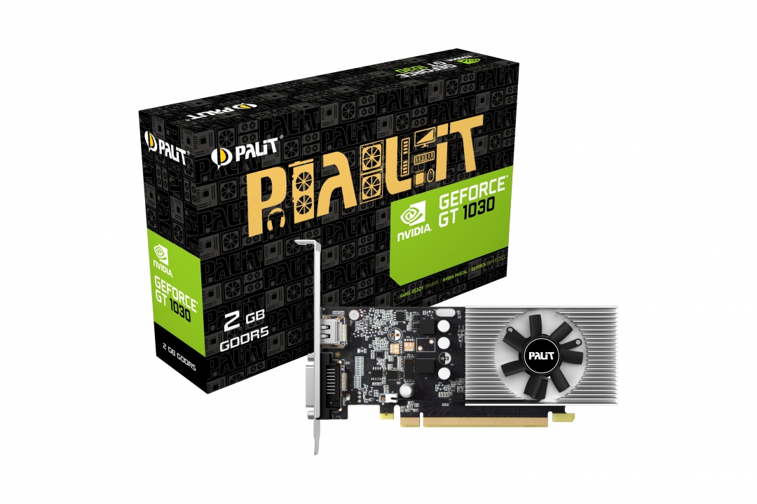 Видеокарта Palit GF GT1030 2Gb (64bit, GDDR5, HDMI+DVI) RTL