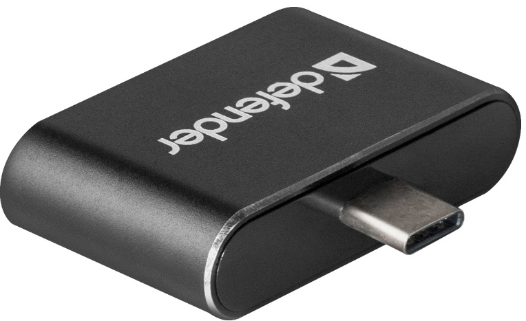 USB 2.0 HUB Defender Quadro Dual (OTG Type-C, 2 порта, black)