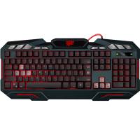 Клавиатура Defender Doom Keeper GK-100DL (USB, игровая, влагоустойчивая, регулируемая подсветка, промо-код "Crossout", black)