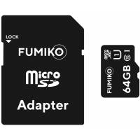 Карта памяти SDXCmicro Card 64Gb FUMIKO (FSD-09, Class 10, UHS-I, до 104MB/s, адаптер SD)