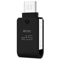 Флеш накопитель USB 2.0 32Gb Silicon Power Mobile X21 OTG (USB/MicroUSB, black)