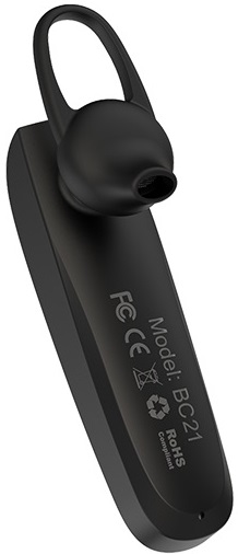 Гарнитура Borofone BC21 Encourage Sound (вкладыш моно, беспроводная, Bluetooth 4.2, с микрофоном, до 4 часов работы от батареи, black)