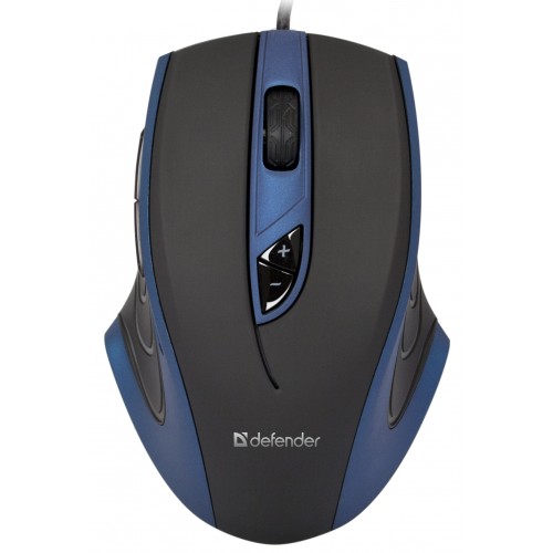 Мышь Defender Warhead GMX-1800 (black-blue, 6000 dpi, лазерная, USB)