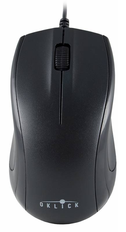 Мышь Oklick 185M (USB, optical, 1000dpi, 1.1m, black)