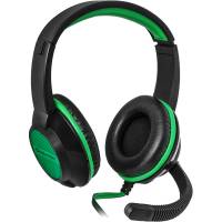 Наушники Defender Warhead G-200 (накладные закрытые, c микрофоном, игровые, 2m, green-black)