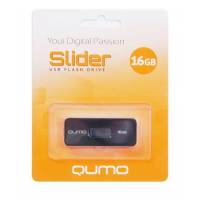 Флеш накопитель USB 2.0 16Gb QUMO Slider (QM16GUD-SLD 01-b, black)