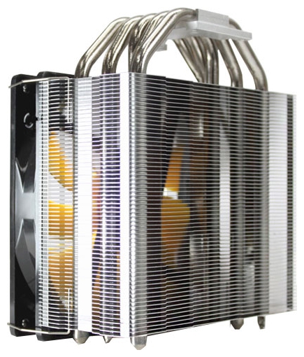Вентилятор GlacialTech Igloo H58 PWM (1150/1155/1156/1366/2011/775/AM2/AM3/FM1/FM2, 140mm, Al, 700-1400rpm, 15-33dBa, 5 тепловых трубок 8mm, DTH, 4pin, 140W) RTL