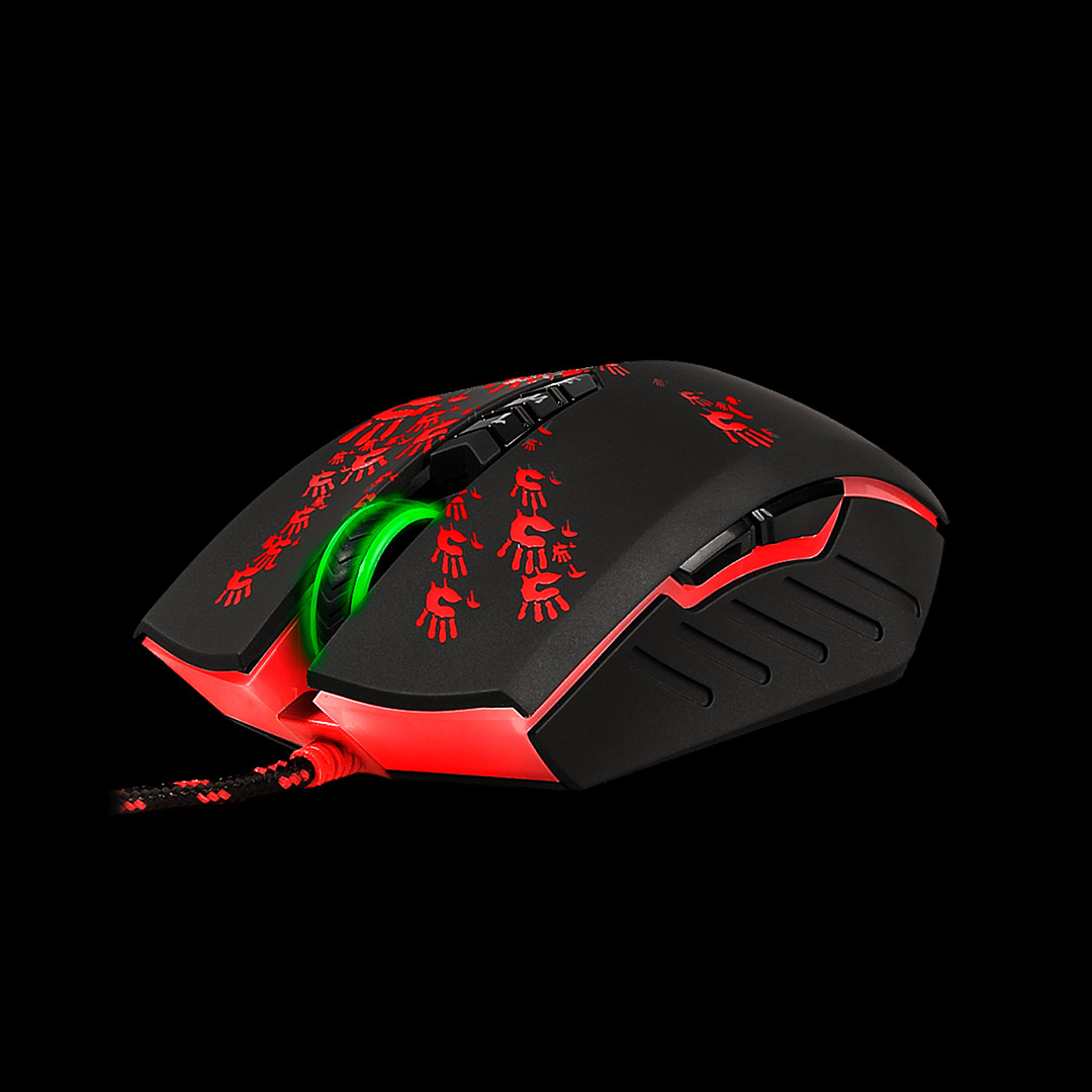 Мышь A4Tech Bloody A60 (USB, optical, 4000dpi, игровая, подсветка, black)