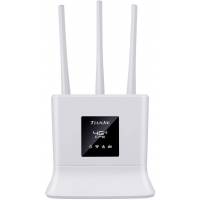 Роутер TianJie CPE-906B-3 (150Mbps, 2.4GHz, 1 port, 100Mbps, 3 внешние несъёмные антенны, 4G LTE, SIM, white)
