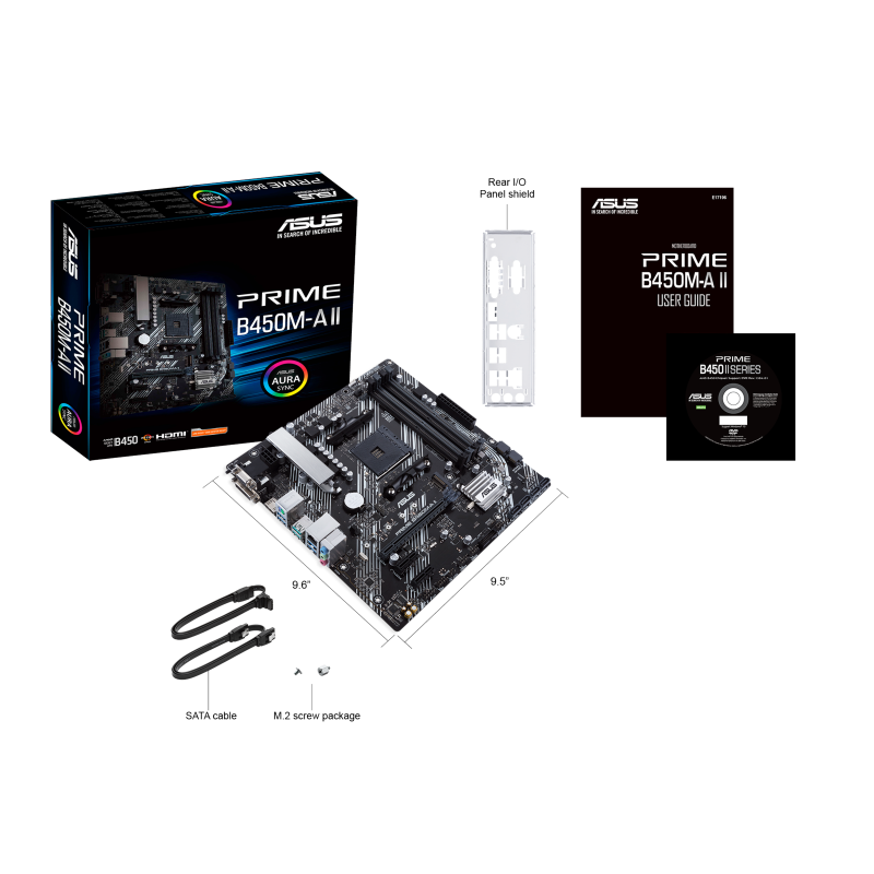 Материнская плата ASUS PRIME B450M-A II (AM4, mATX) RTL