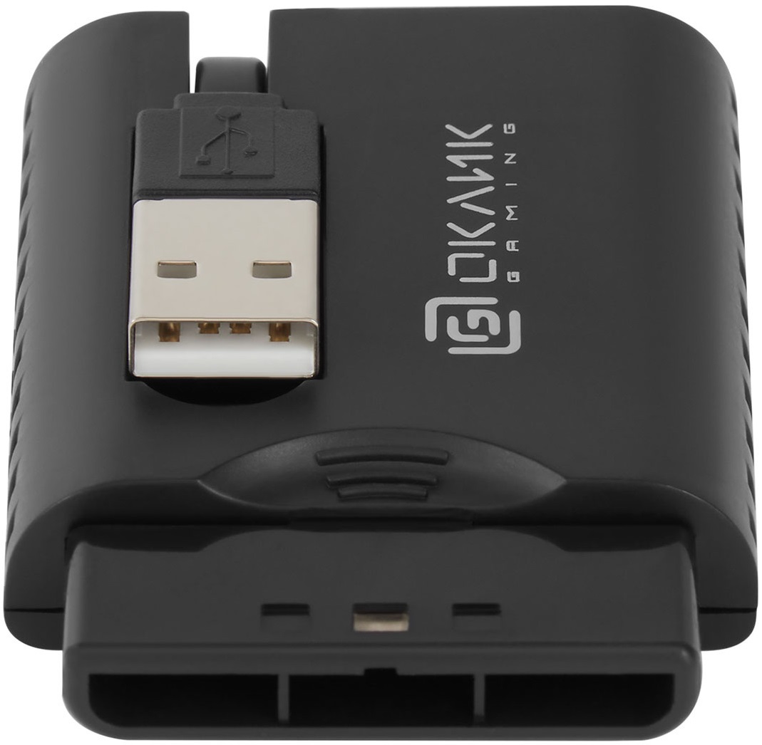 Геймпад Oklick TWILIGHT GP-400MW (PC/PS1/PS2/PS3, беспроводной / USB, 3xAAA, вибрация, black)