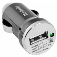 Зарядное устройство от прикуривателя Defender UCA-11 (1 USB разъём, 1A, black)