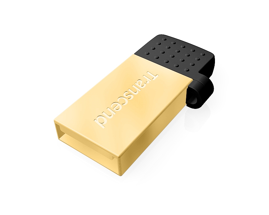 Флеш накопитель USB 2.0 32Gb Transcend JetFlash 380G (TS32GJF380G, OTG, gold)