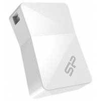 Флеш накопитель USB 2.0 32Gb Silicon Power Touch T08 (SP032GBUF2T08V1W, white)