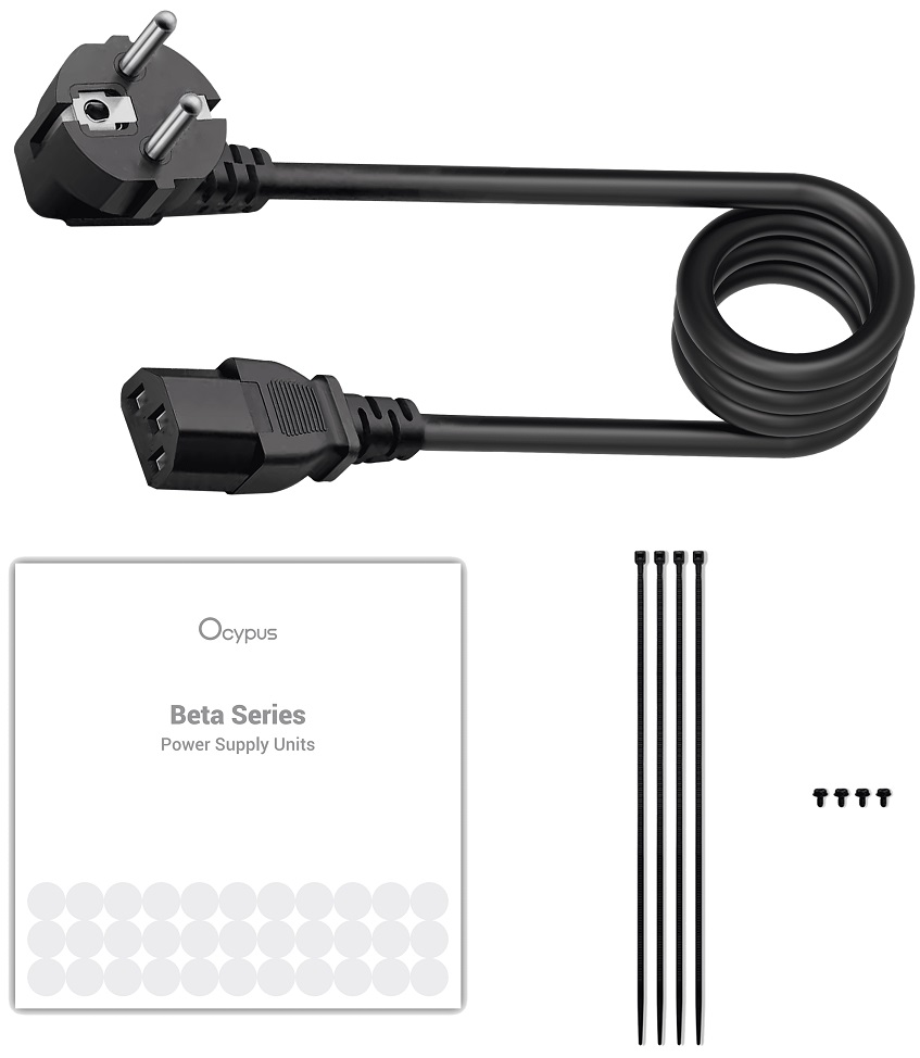 Блок питания Ocypus Beta 600W (P600, 80+, 120mm, 20+4+4+4+4+4pin, 2*PCI-E 6+2pin, 3*SATA, 3*HDD) RTL