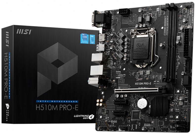 Материнская плата MSI H510M PRO-E (s1200, mATX) RTL