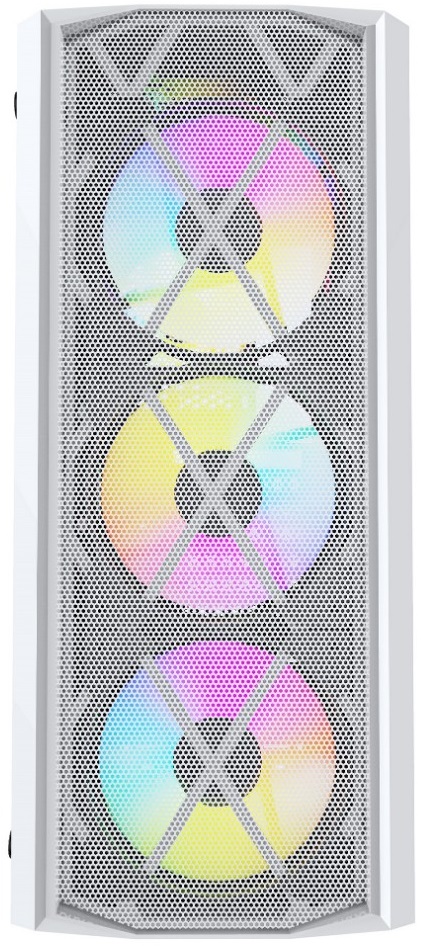 Корпус Powercase Rhombus X4 White (CMRMW-L4, без БП, ATX, USB3.0, white)