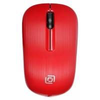Мышь беспроводная Oklick 525MW (optical, 1000dpi, AA, black-red)