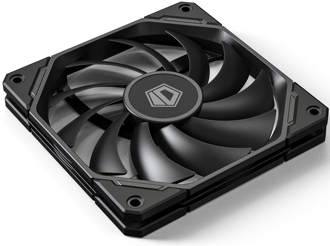 Вентилятор ID-Cooling TF-12015-K (120x120x15mm, Hydro, 500-2200rpm, <32dBa, 4pin, PWM, black) RTL