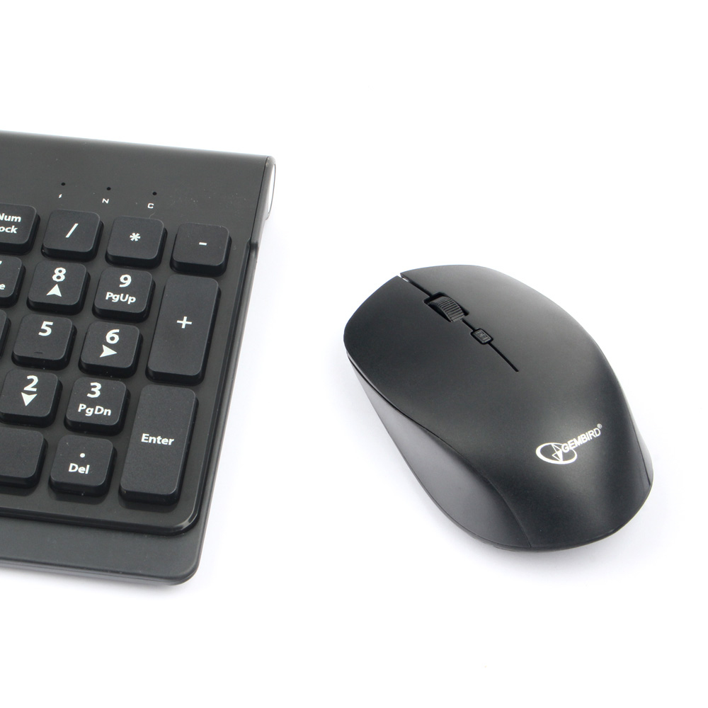 Клавиатура+мышь беспроводные Gembird KBS-7200 (black)