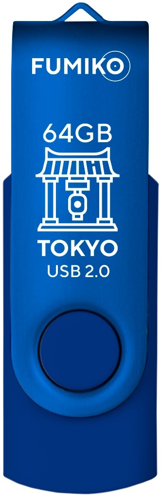 Флеш накопитель USB 2.0 64Gb FUMIKO TOKYO (FTO-10, 30MB/s, blue)