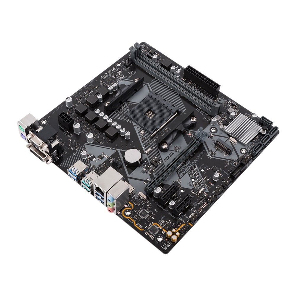 Материнская плата ASUS PRIME B450M-K (AM4, mATX) RTL
