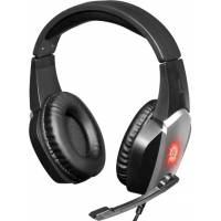 Наушники Defender X-Skull (полноразмерные закрытые, с микрофоном, регулятор, 2.1m, игровые, подсветка, промо-код "Crossout", black-silver)