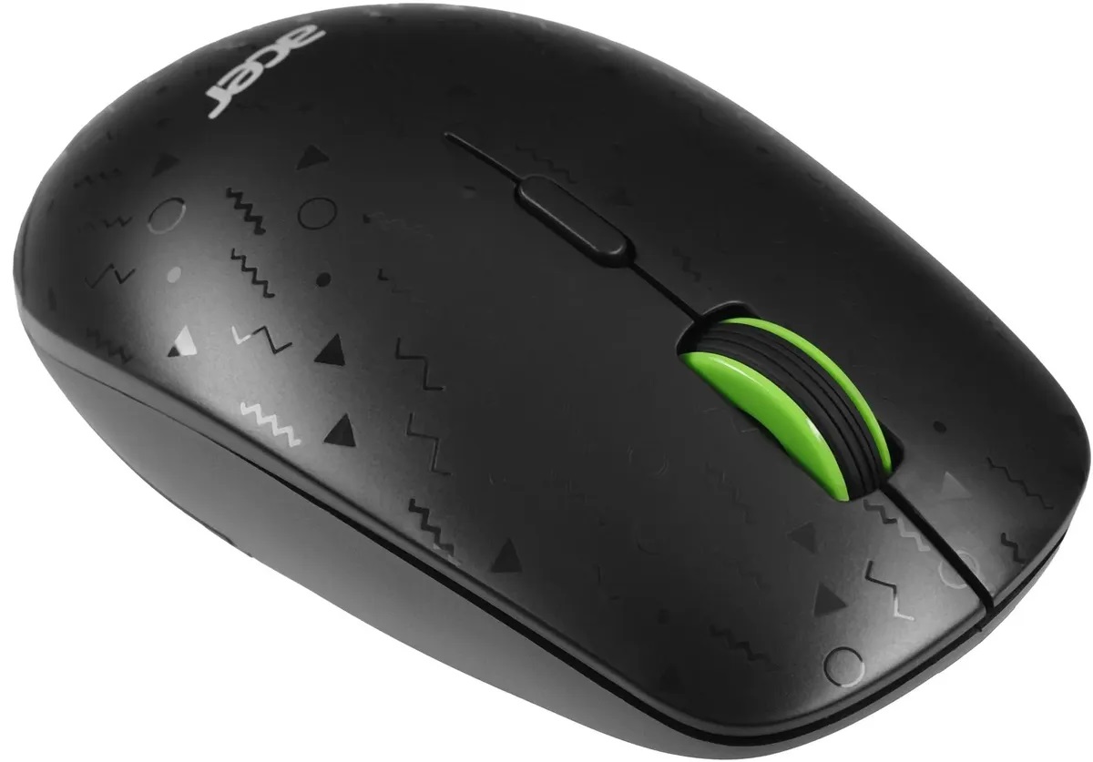 Мышь беспроводная Acer OMR307 (optical, 1600dpi, аккумулятор 600mAh, black)
