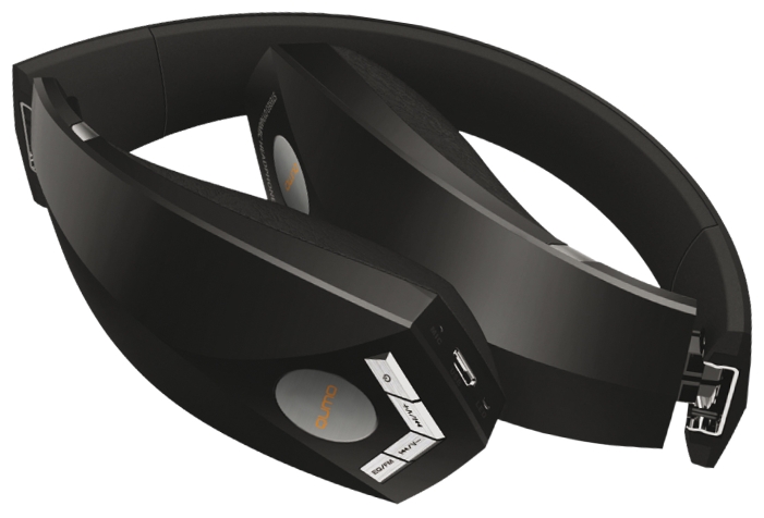 Плеер-наушники QUMO TRIO Techno (microSD, Bluetooth 4.0, MP3, WMA, FM, 300mAh, black)