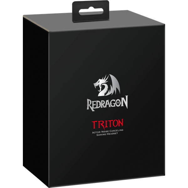 Наушники Redragon TRITON (полноразмерные закрытые, подключение по USB, c микрофоном, игровые, 2m, black-silver)