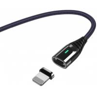 Кабель USB 2.0 Am - Lightning 1.0m (EXCXCL-DF13, нейлоновая оплётка, магнитный, dark blue) Essager