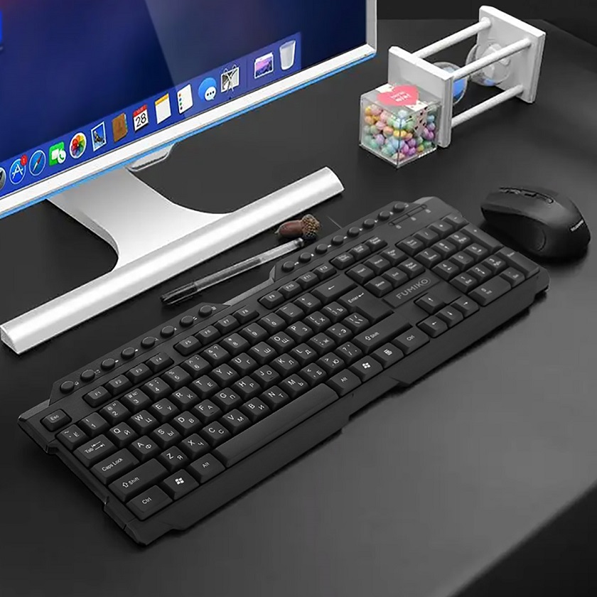 Клавиатура FUMIKO CLASSIC FKW-01-K (USB, мультимедийная, влагоустойчивая, 1.5m, black)