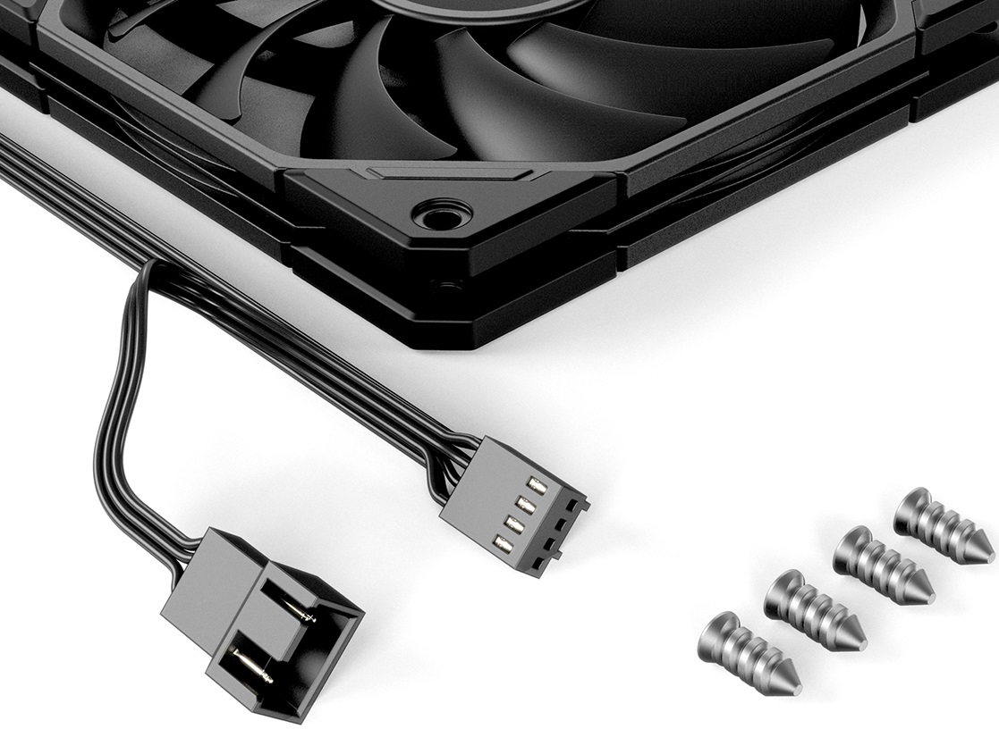 Вентилятор ID-Cooling TF-12015-K (120x120x15mm, Hydro, 500-2200rpm, <32dBa, 4pin, PWM, black) RTL