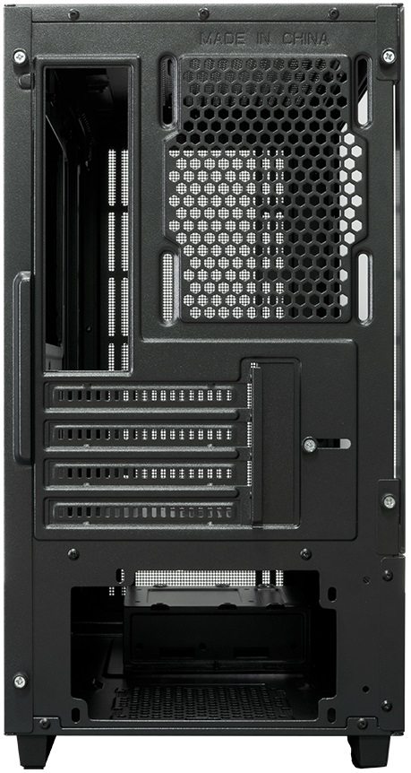 Корпус XASTRA A400M 3FRGB (без БП, mATX, USB3.0, 3x rainbow LED Fan, black)