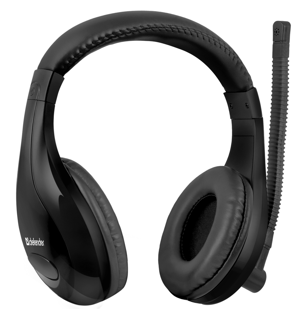 Наушники Defender Warhead G-170 (полноразмерные закрытые, с микрофоном, регулятор, 2.5m, игровые, black)
