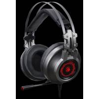 Наушники A4Tech Bloody J527 (полноразмерные закрытые, подключение по USB, с микрофоном, регулятор, игровые, виртуальный объёмный звук 7.1, 2m, подсветка, grey)