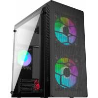 Корпус Bloody BD-CC101F (без БП, mATX, USB3.0, 3x rainbow LED Fan, black)
